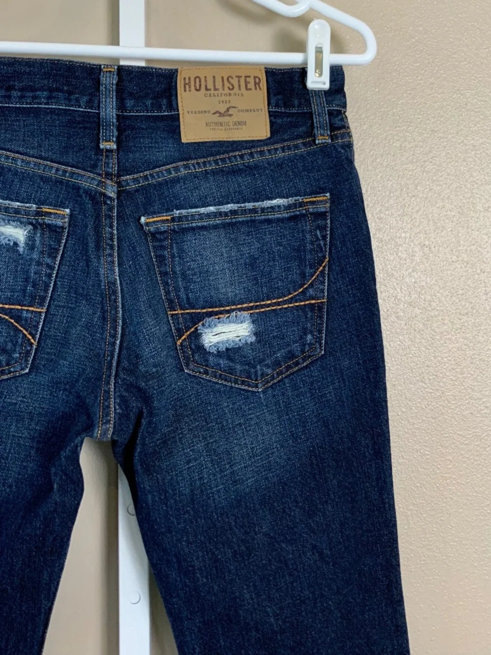 Hollister Distressed Denim Blue Jeans